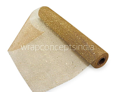Gold Glitter Net Roll