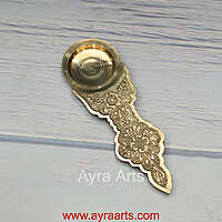 Brass Karpoora Aarti Camphor Burner Spoon for Pooja & Mandir Use