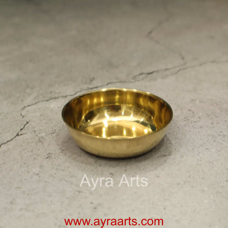 Brass Rocket Cup Kumkum or Prasad Bowl for Pooja