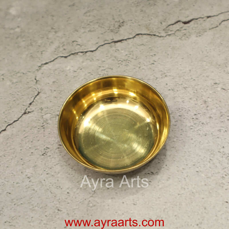 Brass Rocket Cup Kumkum or Prasad Bowl for Pooja