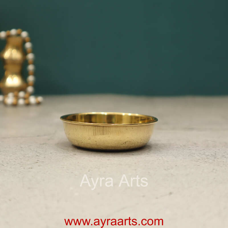 Brass Rocket Cup Kumkum or Prasad Bowl for Pooja