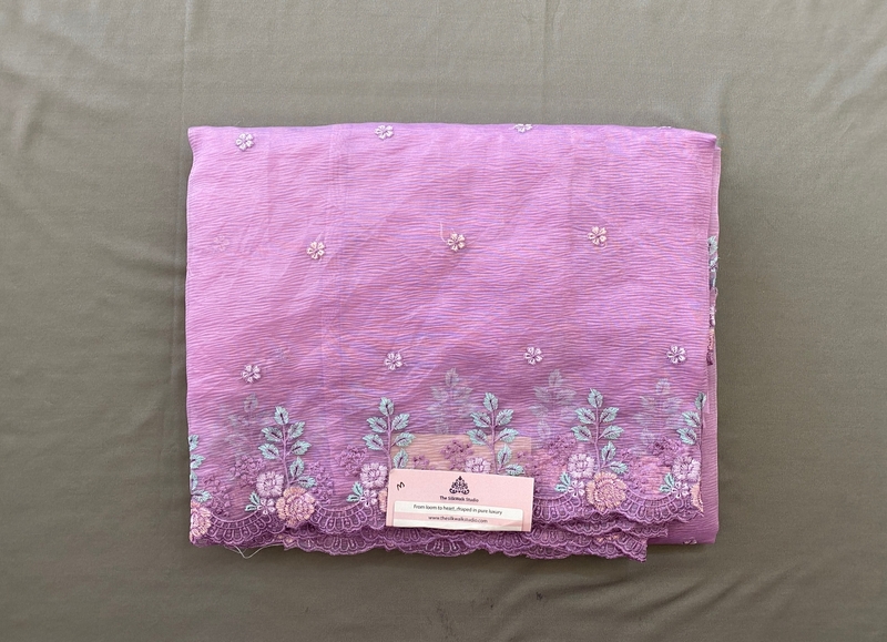 Rachel - The Crush Organza in Floral Thread Embroidery SWS189