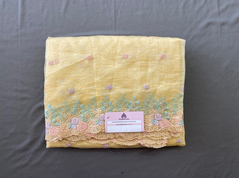 Rachel - The Crush Organza in Floral Thread Embroidery SWS188