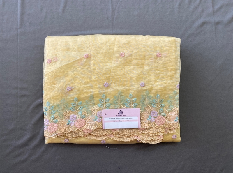 Rachel - The Crush Organza in Floral Thread Embroidery SWS188