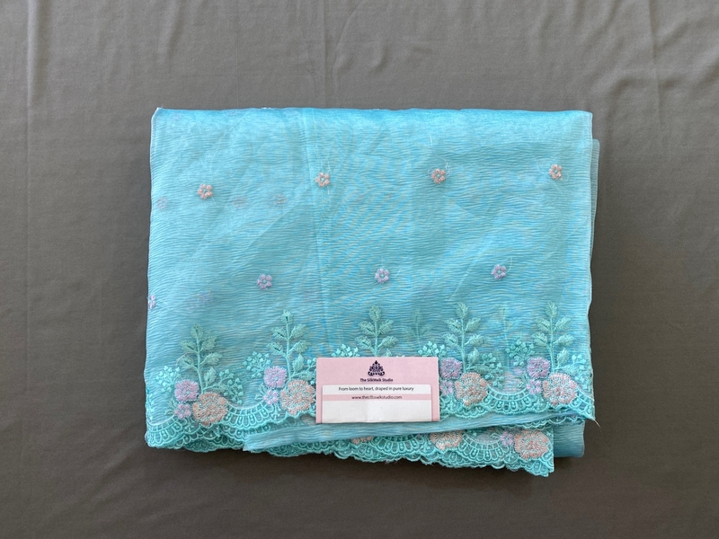 Rachel - The Crush Organza in Floral Thread Embroidery SWS188