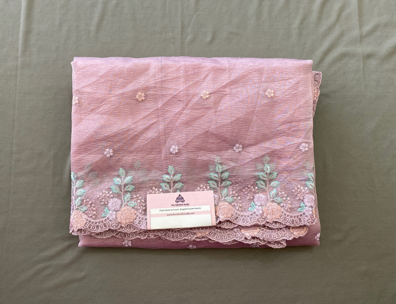 Rachel - The Crush Organza in Floral Thread Embroidery SWS188
