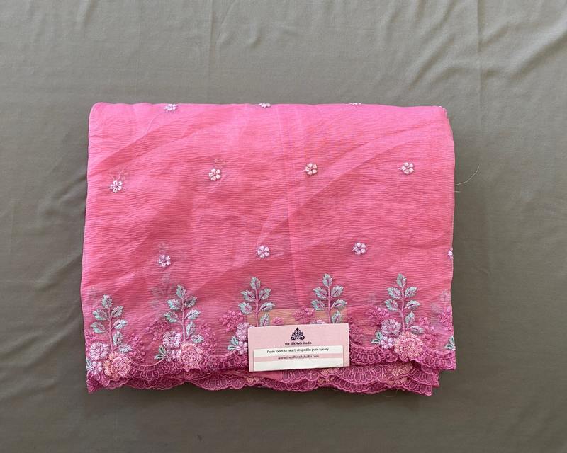 Rachel - The Crush Organza in Floral Thread Embroidery SWS189