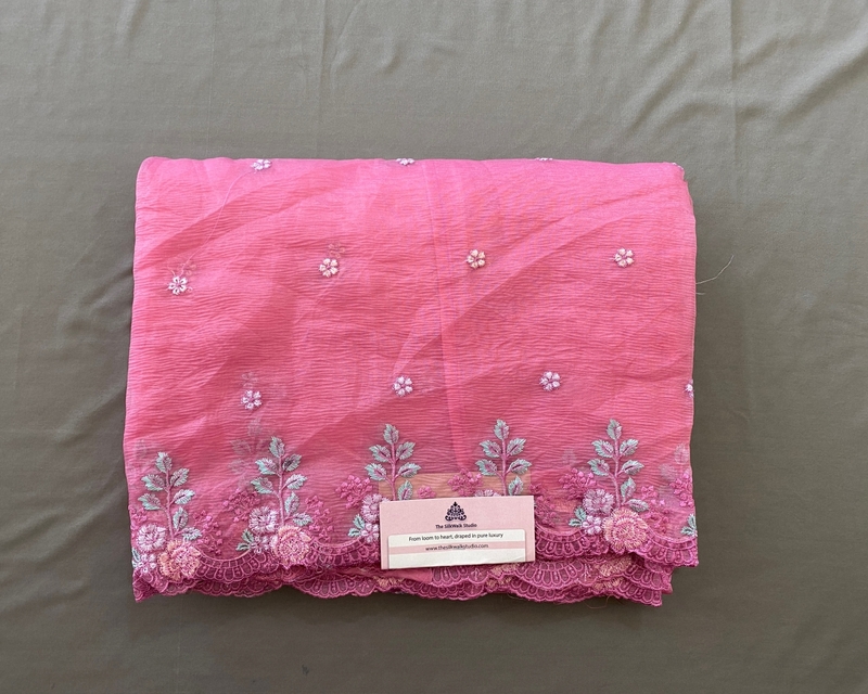 Rachel - The Crush Organza in Floral Thread Embroidery SWS189