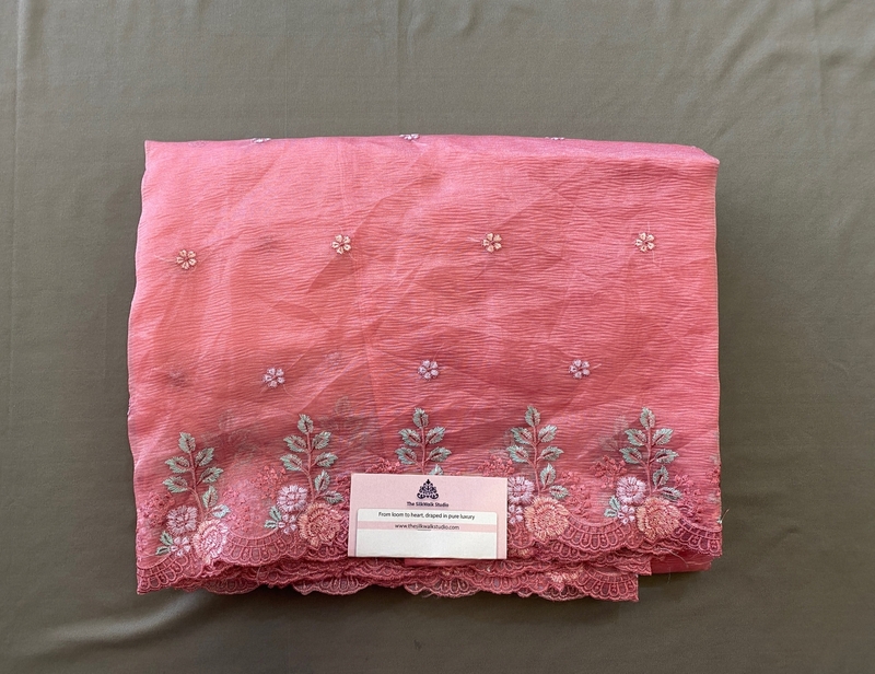 Rachel - The Crush Organza in Floral Thread Embroidery SWS188