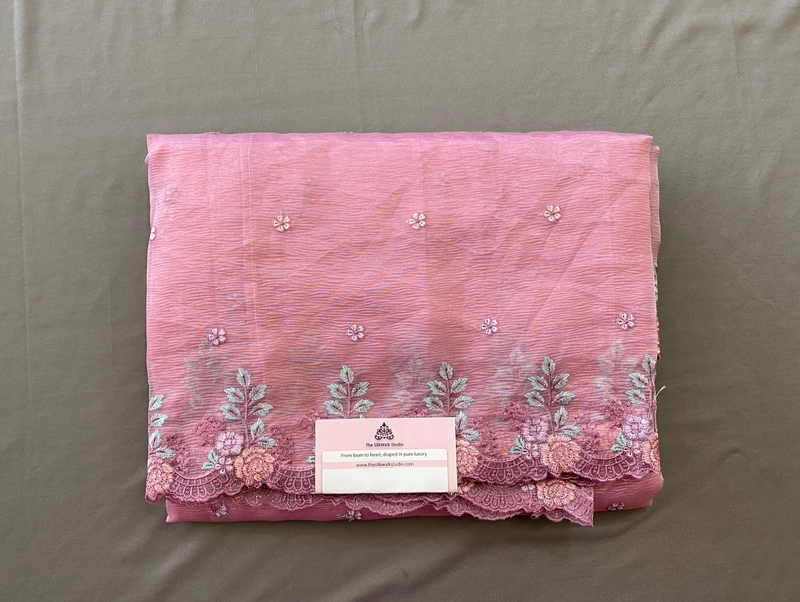 Rachel - The Crush Organza in Floral Thread Embroidery SWS188