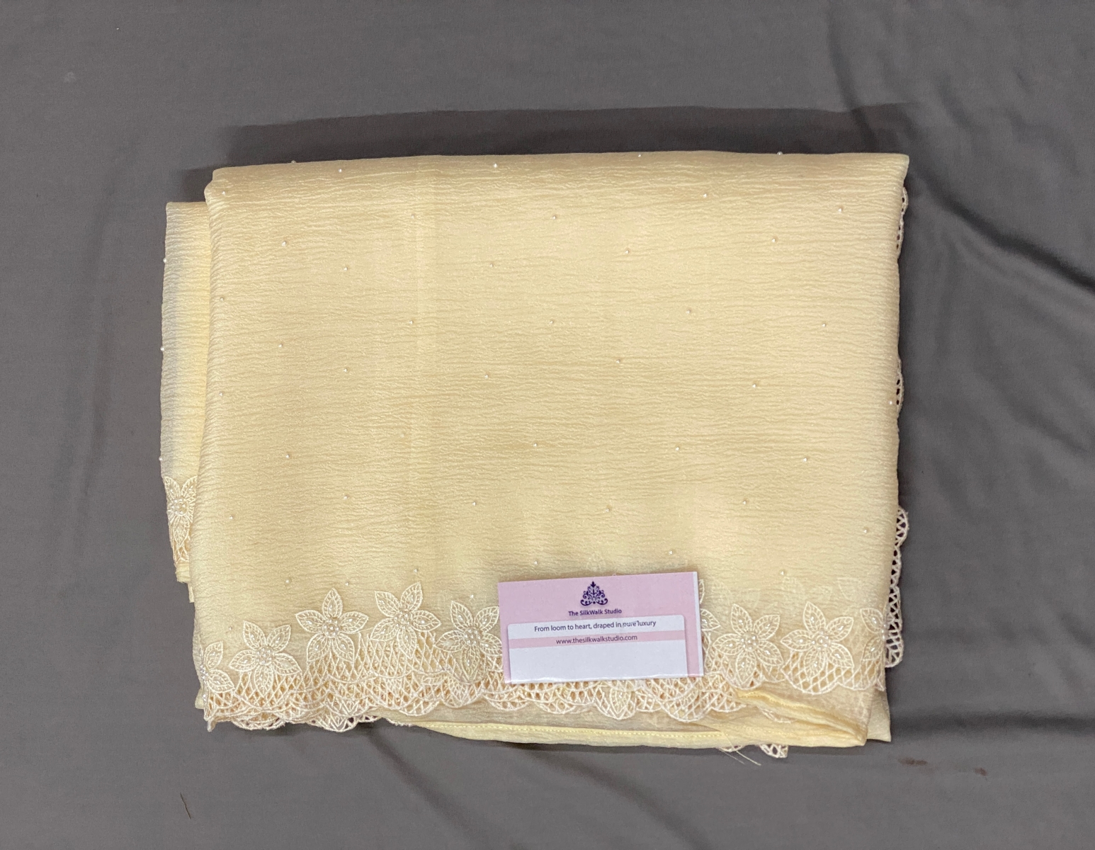 Rachel - The Crush Organza Saree in Bead Work SWS192