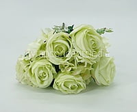 Rose & Hydrangea Bunch Tall - Ivory