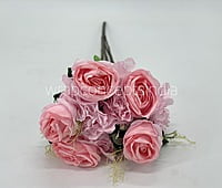 Rose & Hydrangea Bunch Tall - Ivory