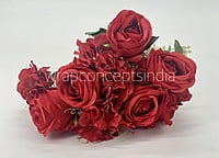 Rose & Hydrangea Bunch Tall - Ivory