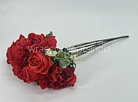 Rose & Hydrangea Bunch Tall - Ivory