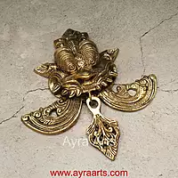 Brass Yali Wall Hanging - 8 inch Height | Intricate Brass Artwork for Wall Decor