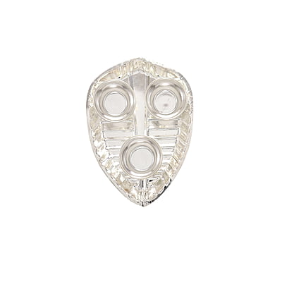 Silver Haldi Kumkum Trible Leaf Holder