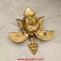 Brass Yali Wall Hanging - 8 inch Height | Intricate Brass Artwork for Wall Decor