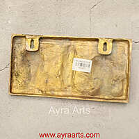 Brass Tirupati Balaji Shankh Chakra Namah Wall Hanging - 5 Inch Height