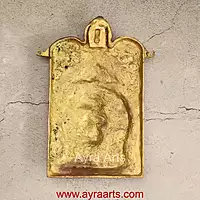 Brass Shri Panchmukhi Hanuman Ji Wall Hanging Frame - 9 Inch Height