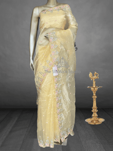 Rachel - The Crush Organza in Floral Thread Embroidery SWS188