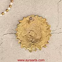 Brass Surya (Sun) Face Wall Hanging Vastu Figurine Surya Positivity Home Entrance Door Office Decor - 4 Inch Height