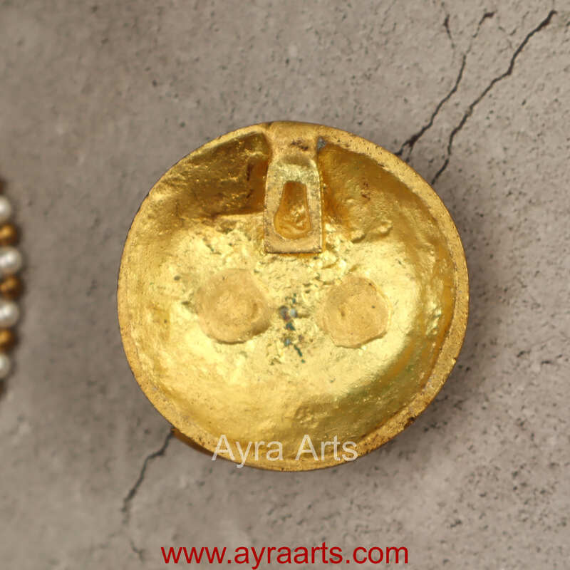 Unique Design Brass Ganesha Wall Hanging - 4 inch Height