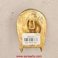 Brass Ganesh on Soop Moram Muram Rice Cleaner Chhath Wall Hanging - 4 Inch Height