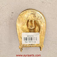 Brass Ganesh on Soop Moram Muram Rice Cleaner Chhath Wall Hanging - 4 Inch Height