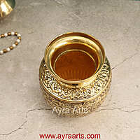 Premium Handmade Brass Kalash Karwachauth Pooja Lota