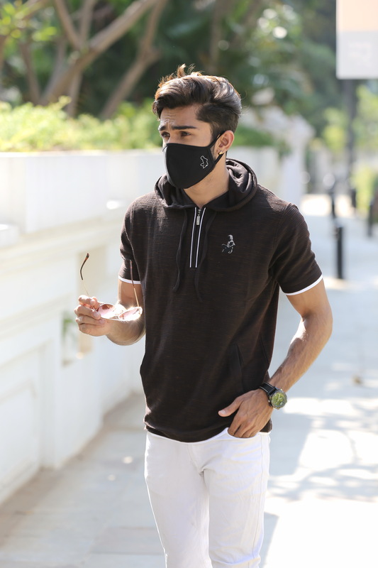 Being Winged - Hooded Zipper Top (Brown)