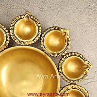 Brass Diya Urli