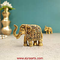 Brass Elephant 2.5 Inch Height