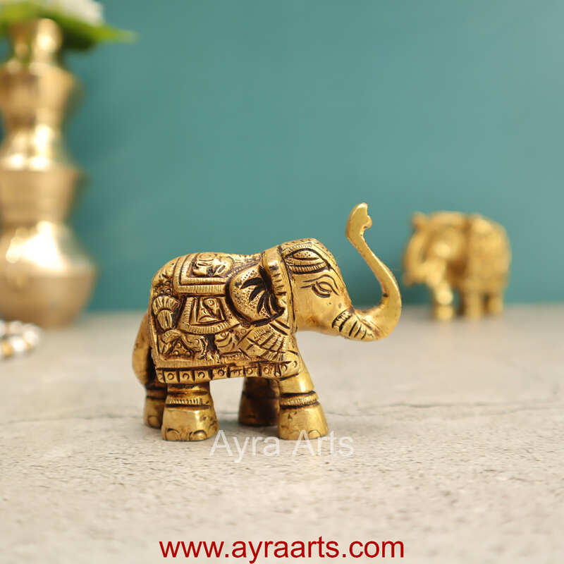Brass Elephant 2 Inch Height