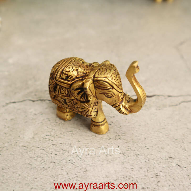 Brass Elephant 2 Inch Height