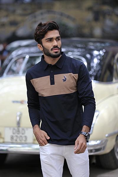 Being Winged - Color Blocked Polo Shirt