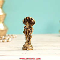 Brass Vishnu Murthi Idol - 4 Inch Height