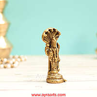 Brass Vishnu Murthi Idol - 4 Inch Height