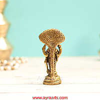 Brass Vishnu Murthi Idol - 4 Inch Height