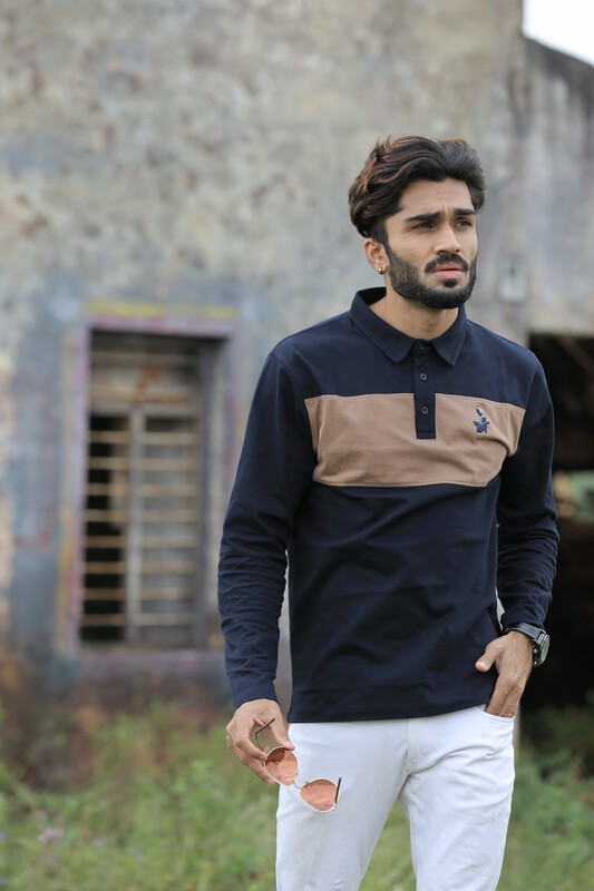 Being Winged - Color Blocked Polo Shirt