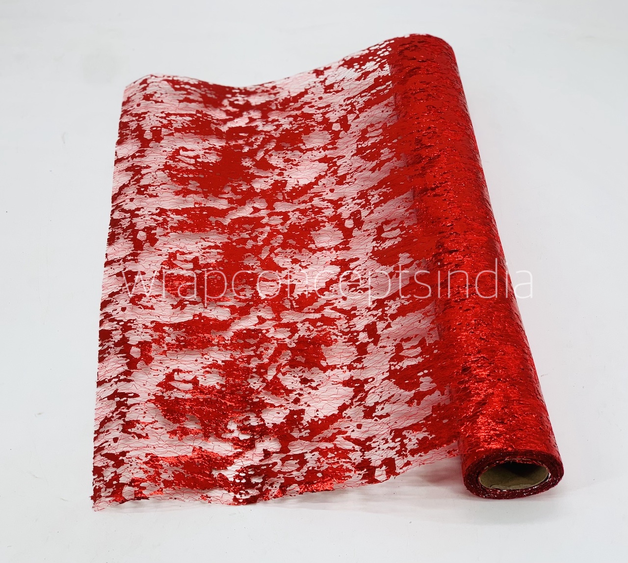Red Foil Organza Roll