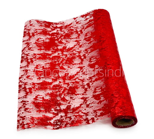 Red Foil Organza Roll