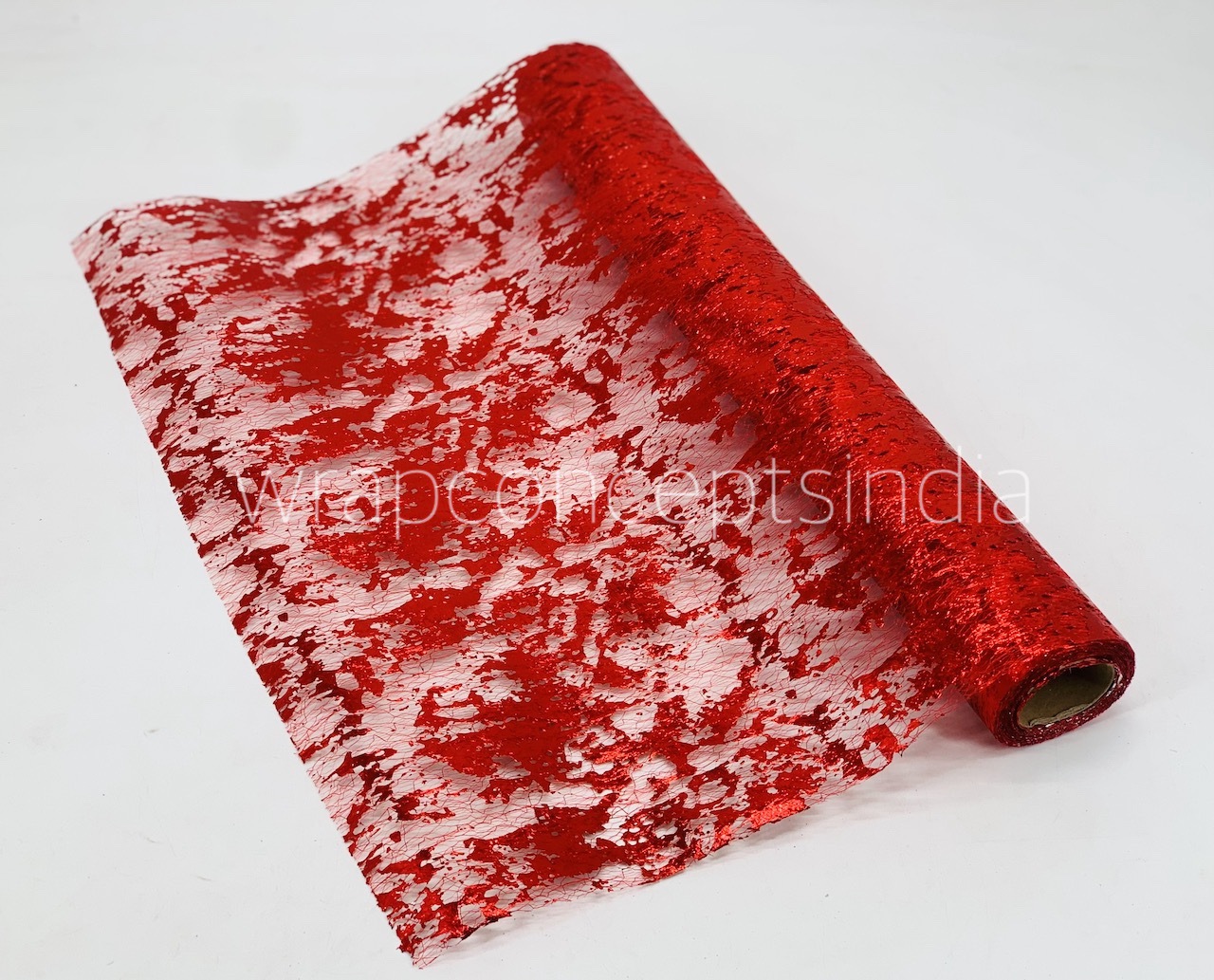 Red Foil Organza Roll