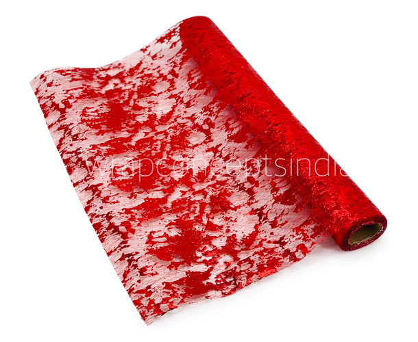 Red Foil Organza Roll
