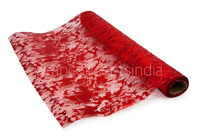Red Foil Organza Roll