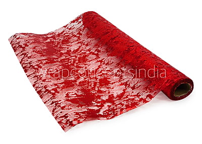 Red Foil Organza Roll