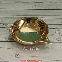 Brass Plain Agal Diya Deepam Vilakku - 2 Inch Length