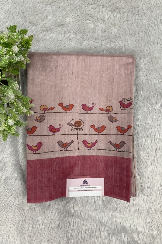 Chidiya Soft Tussar Saree SWS591