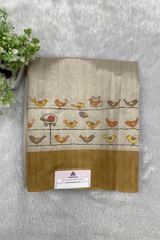 Chidiya Soft Tussar Saree SWS591