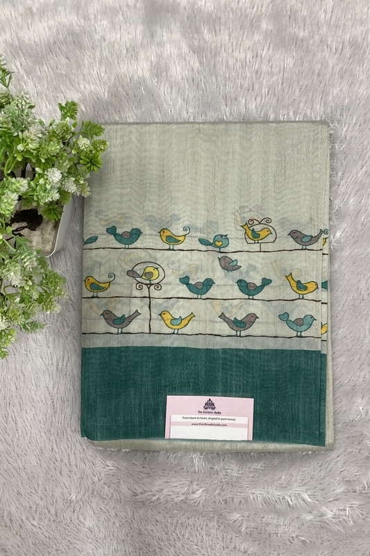 Chidiya Soft Tussar Saree SWS591